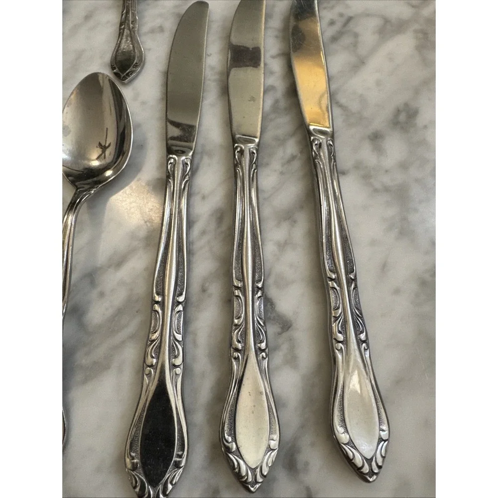 Stanley‎ Roberts Rogers Co Stainless Korea Auberge 3 Piece Place Setting (15)